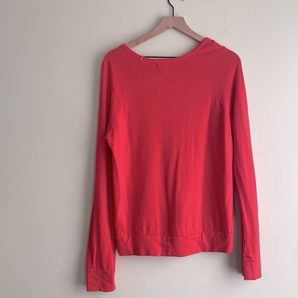 Sundry Red Hearts Raglan Valentine Sweatshirt - Picture 3 of 5